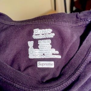 Supreme Hanes t shirts